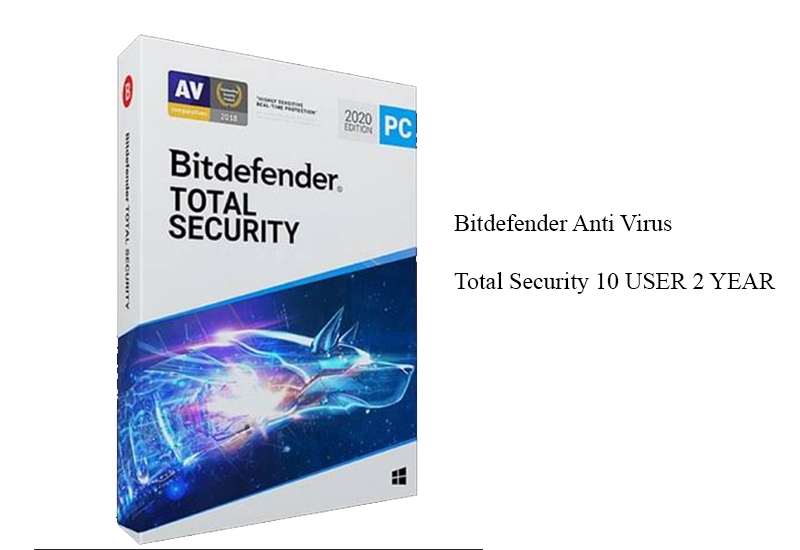 Bitdefender Anti Virus - Total Security 10 USER 2 YEAR 4600 8999 